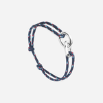 Bracelet Dinant union 22 mm plaqué argent - Bleu blanc rouge