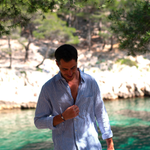 Bracelet Dinant union 22 mm plaqué argent - Bleu blanc rouge