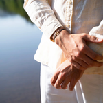 Bracelet Marrakech union plaqué or - Noir