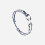 Bracelet Nafplio union 22 mm plaqué argent - Bleu blanc