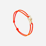 Bracelet Naples union plaqué or - Orange