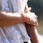 Bracelet Naples union plaqué or - Orange