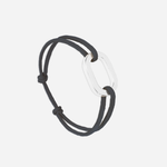 Bracelet Polacre maillon plat 22 mm plaqué argent - Gris