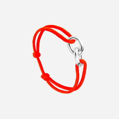 Bracelet Portree union 22 mm plaqué argent - Orange