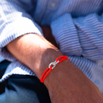 Bracelet Portree union 22 mm plaqué argent - Orange