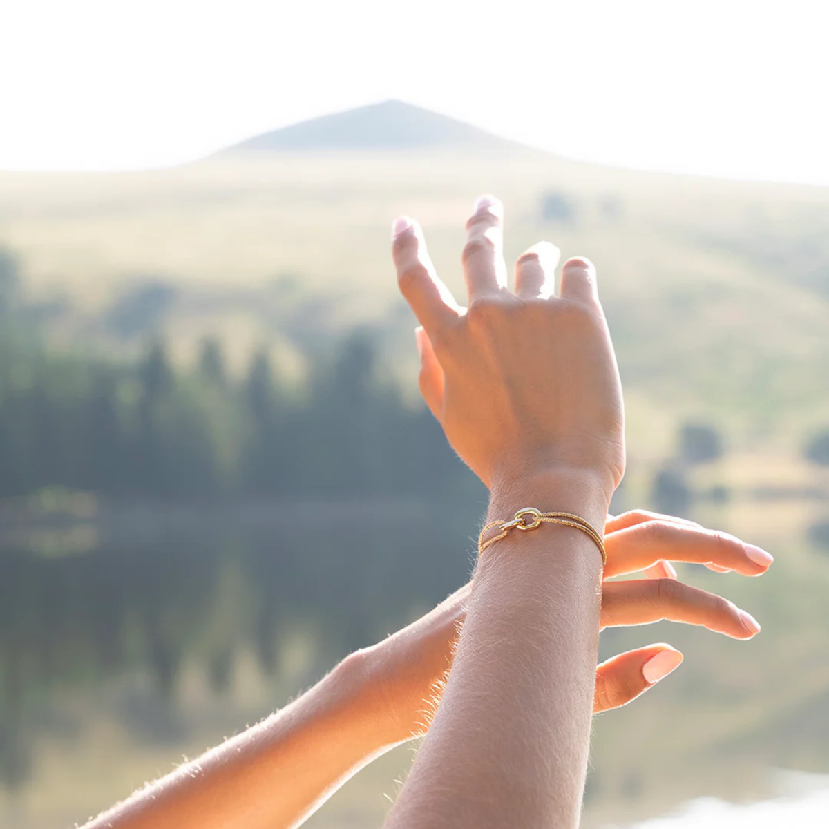Bracelet Sintra union plaqué or - Pailleté or