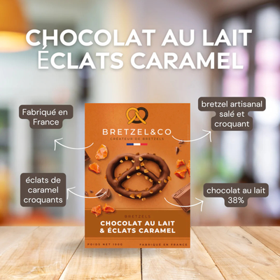 Bretzel - Chocolat lait éclats de caramel