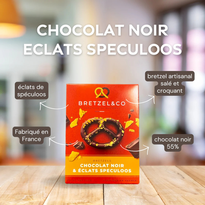 Bretzel - Chocolat noir éclats de spéculoos