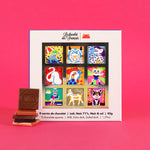 Coffret 9 carrés de chocolat bio