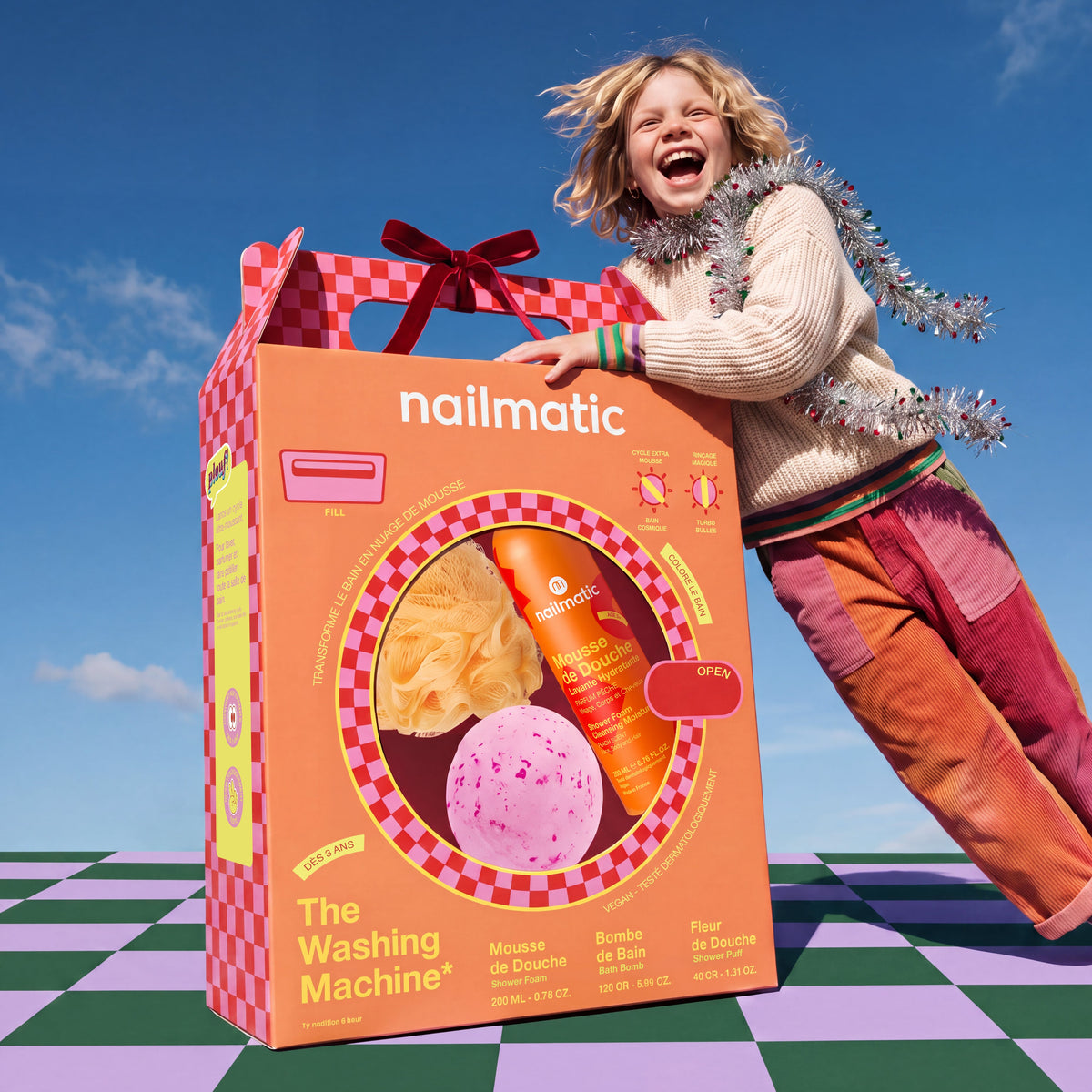 Coffret orange washing machine