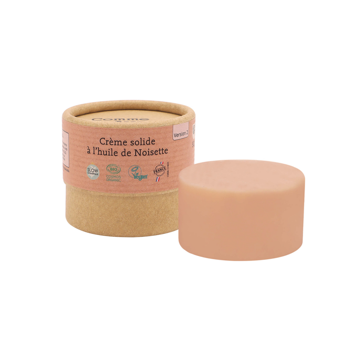Crème solide visage corps à l'huile de Noisette