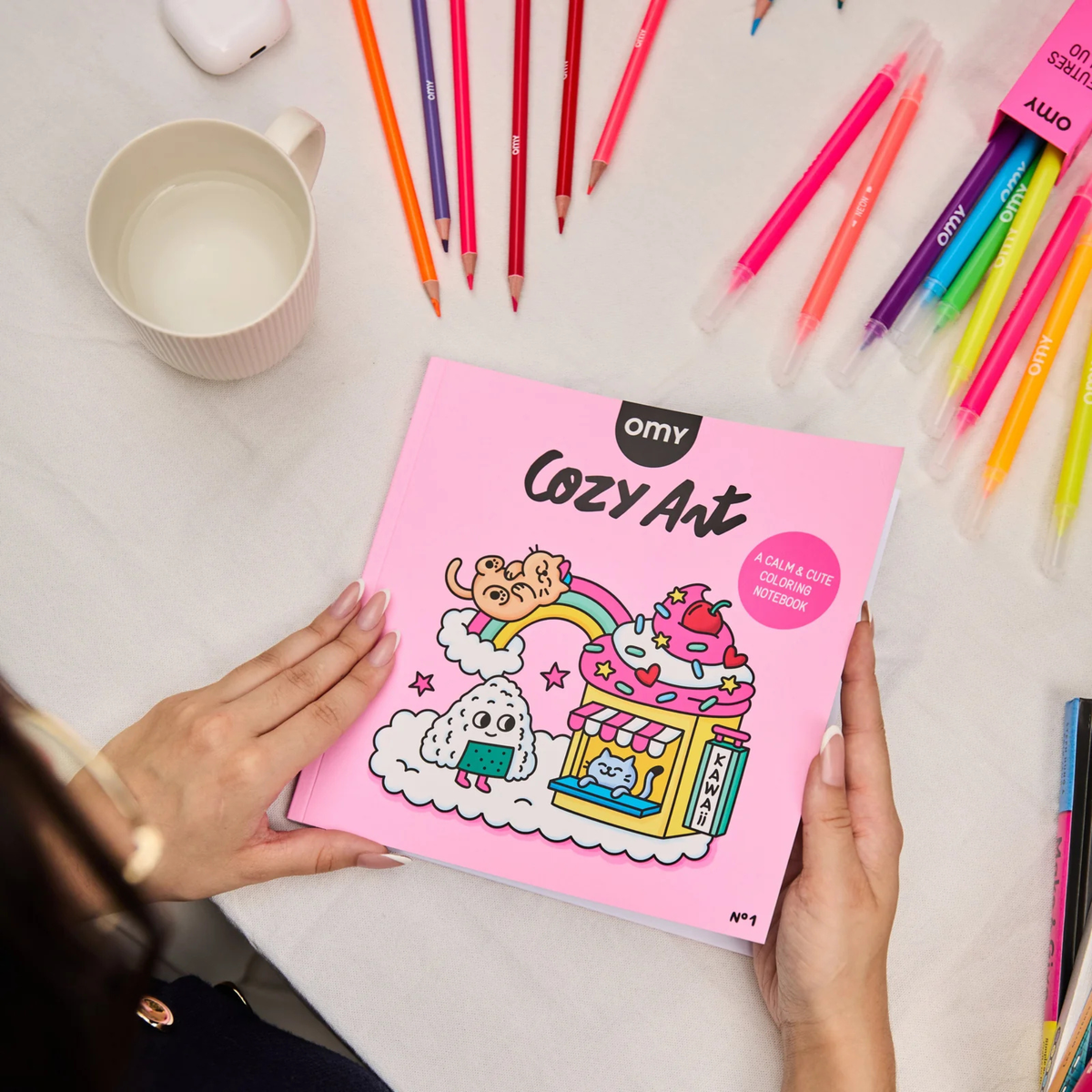 Cahier de coloriage Cozy Art - Kawaii
