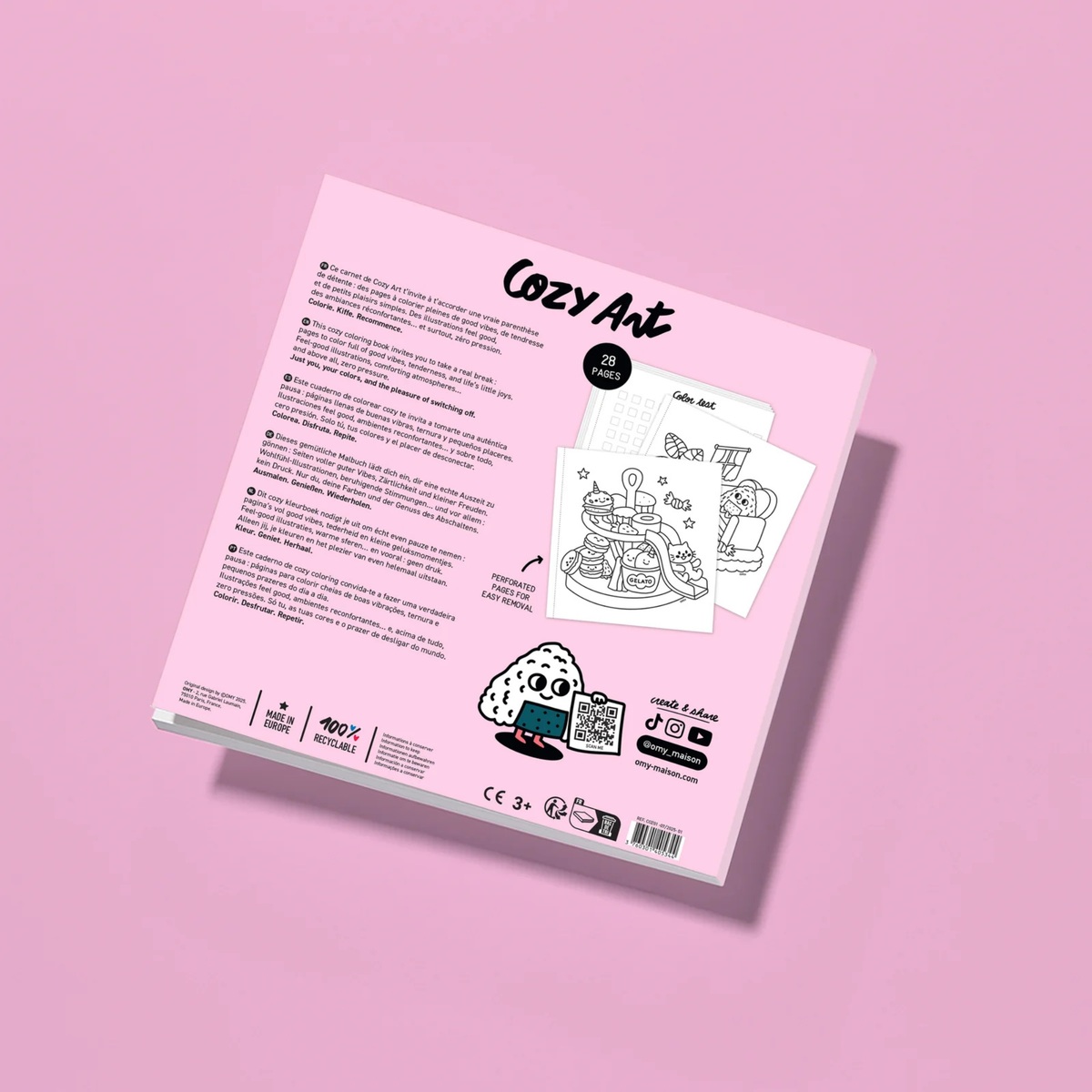 Cahier de coloriage Cozy Art - Kawaii