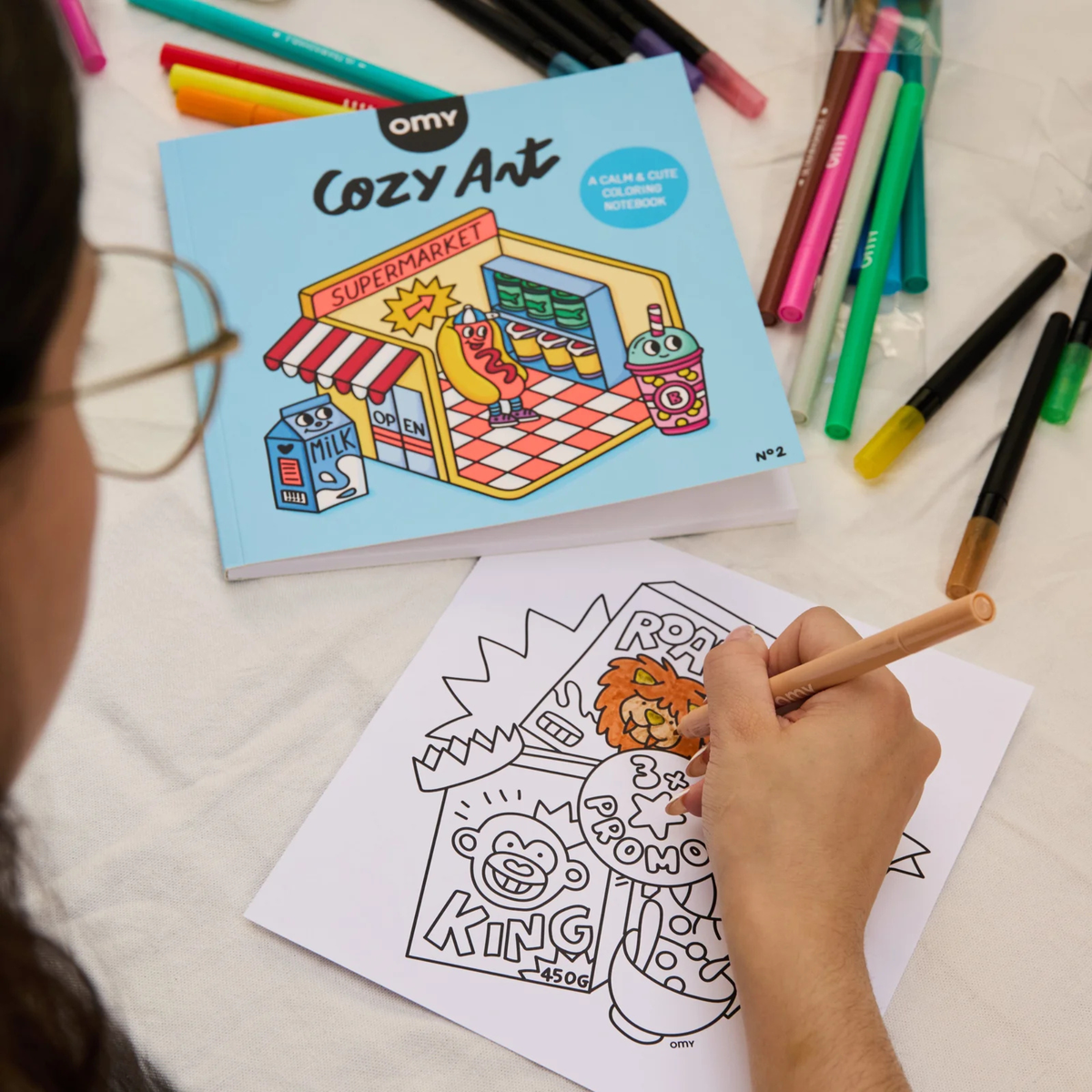 Cahier de coloriage Cozy Art - Super Market