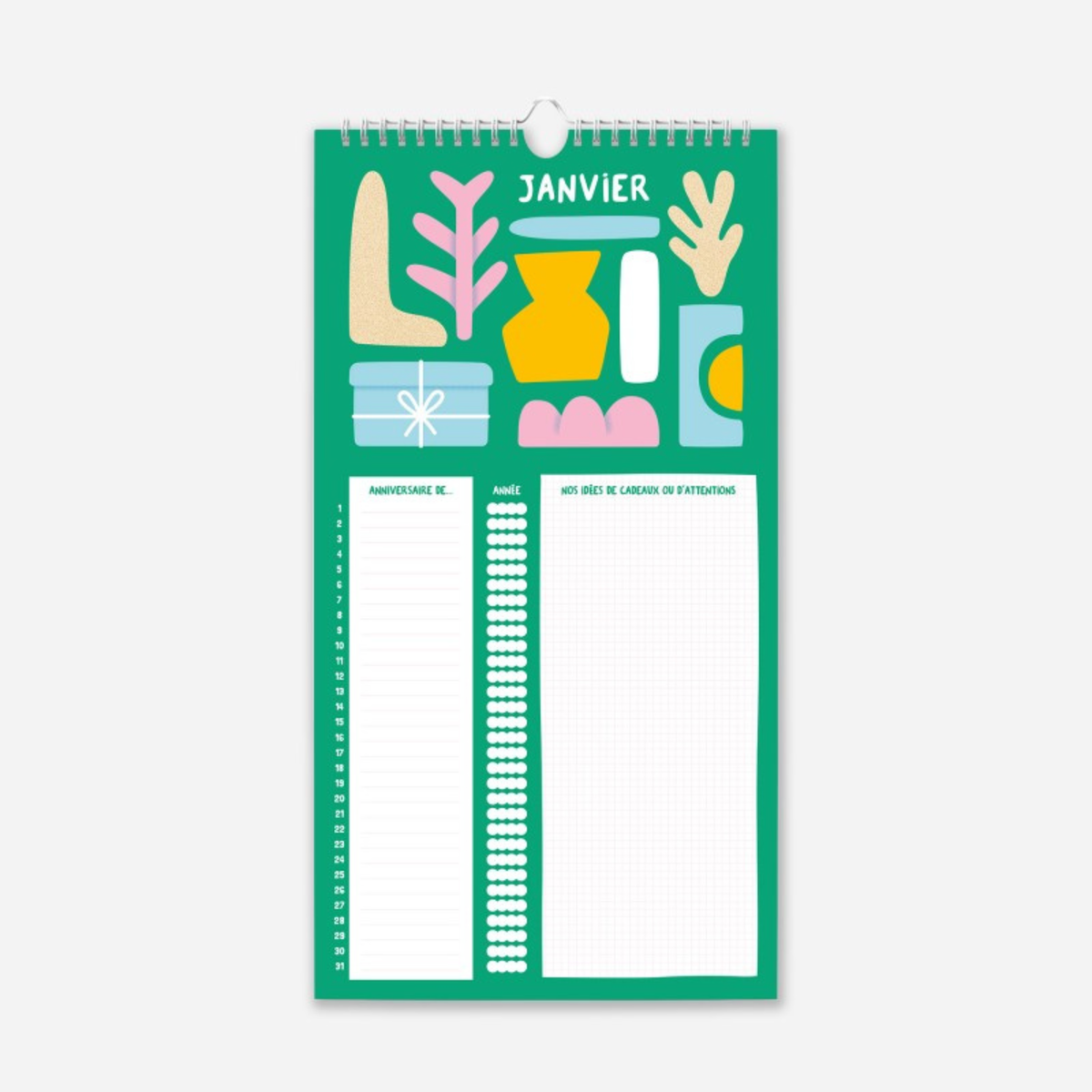 Calendrier d'anniversaire - Jojo