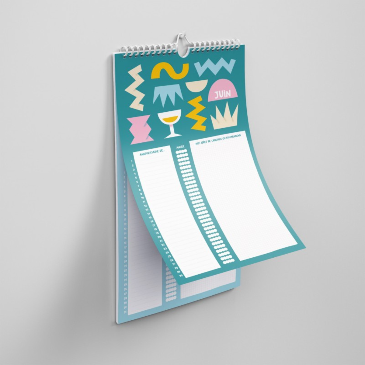 Calendrier d'anniversaire - Jojo