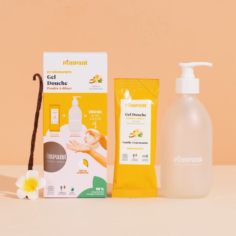 Kit Découverte Gel douche Vanille Gourmande (1bouteille+1recharge)
