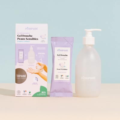 Kit Découverte Gel douche Peaux Sensibles (1bouteille+1recharge)