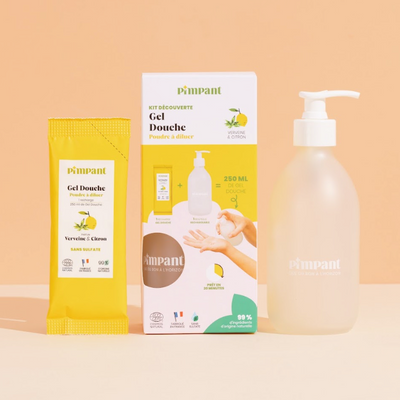 Kit Découverte Gel douche verveine citron (1bouteille+1recharge)