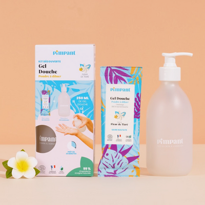 Kit Découverte Gel douche Tiaré (1bouteille+1recharge)