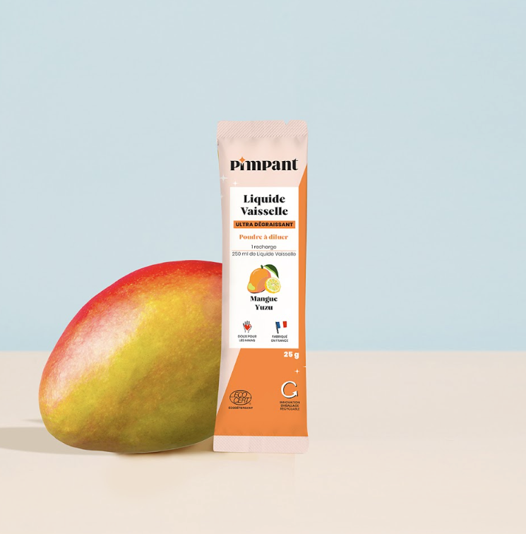 Liquide vaisselle MangueYuzu poudre à diluer 25g