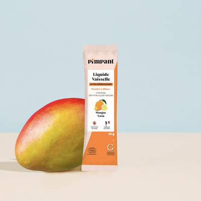 Liquide vaisselle MangueYuzu poudre à diluer 25g