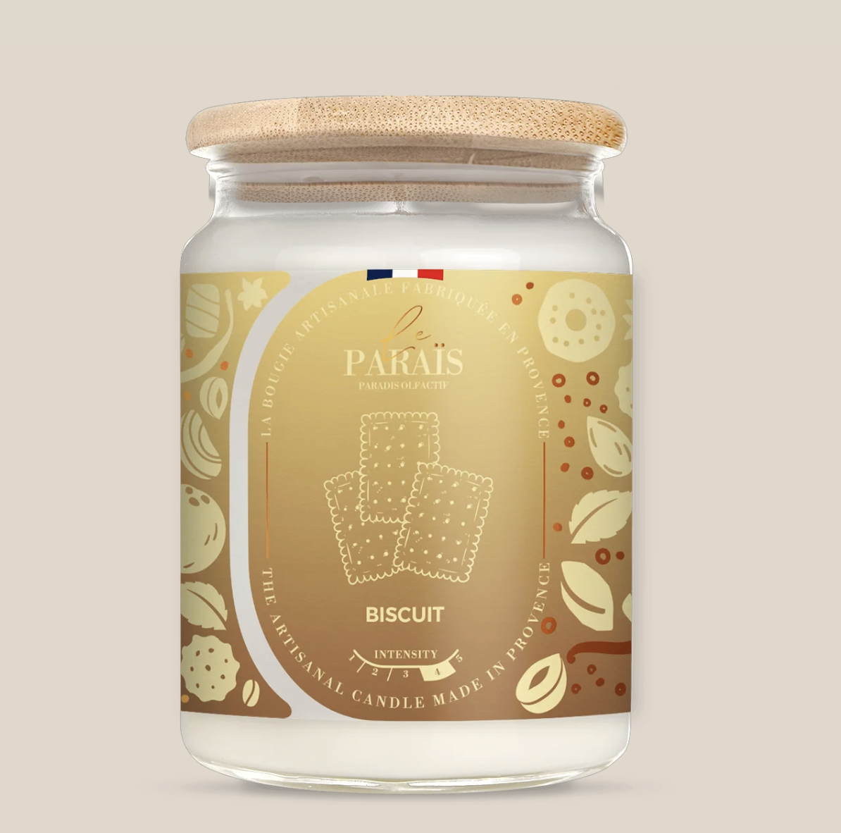 Bougie parfumée 700 ml - biscuit
