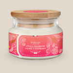 Bougie parfumée 300 ml litchi & framboise
