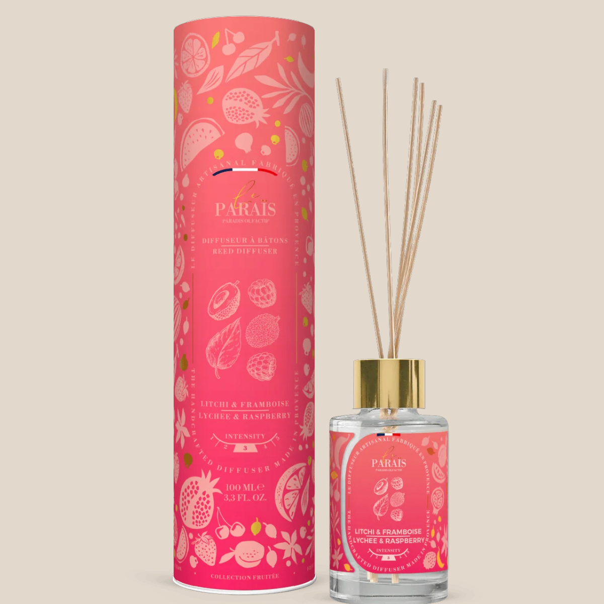 Diffuseur parfumé 100 ml - litchi & framboise
