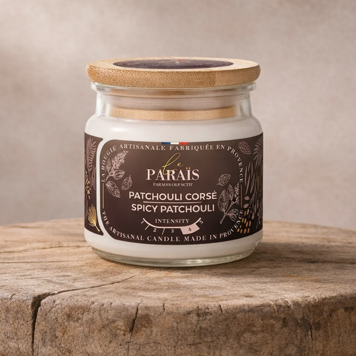 Bougie parfumée 150 ml - patchouli corse