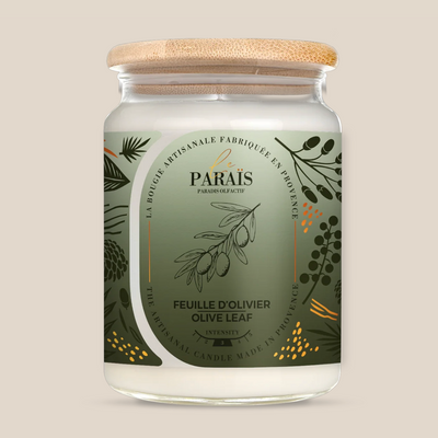 Bougie parfumée 700ml feuille d'olivier