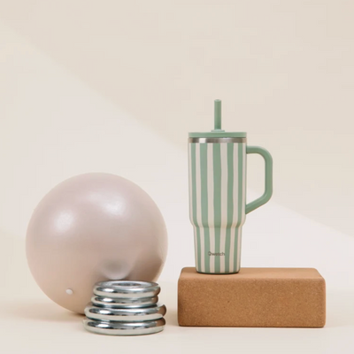 Travel cup isotherme avec bouchon étanche - allure  - vert tilleul - 900ml