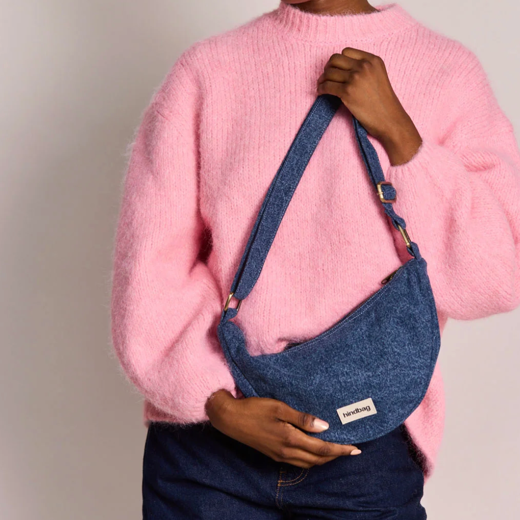 Sac bandoulière Andrea denim bleu foncé