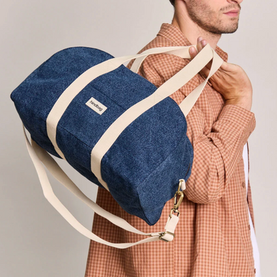 Sac weekend Charlie denim bleu foncé