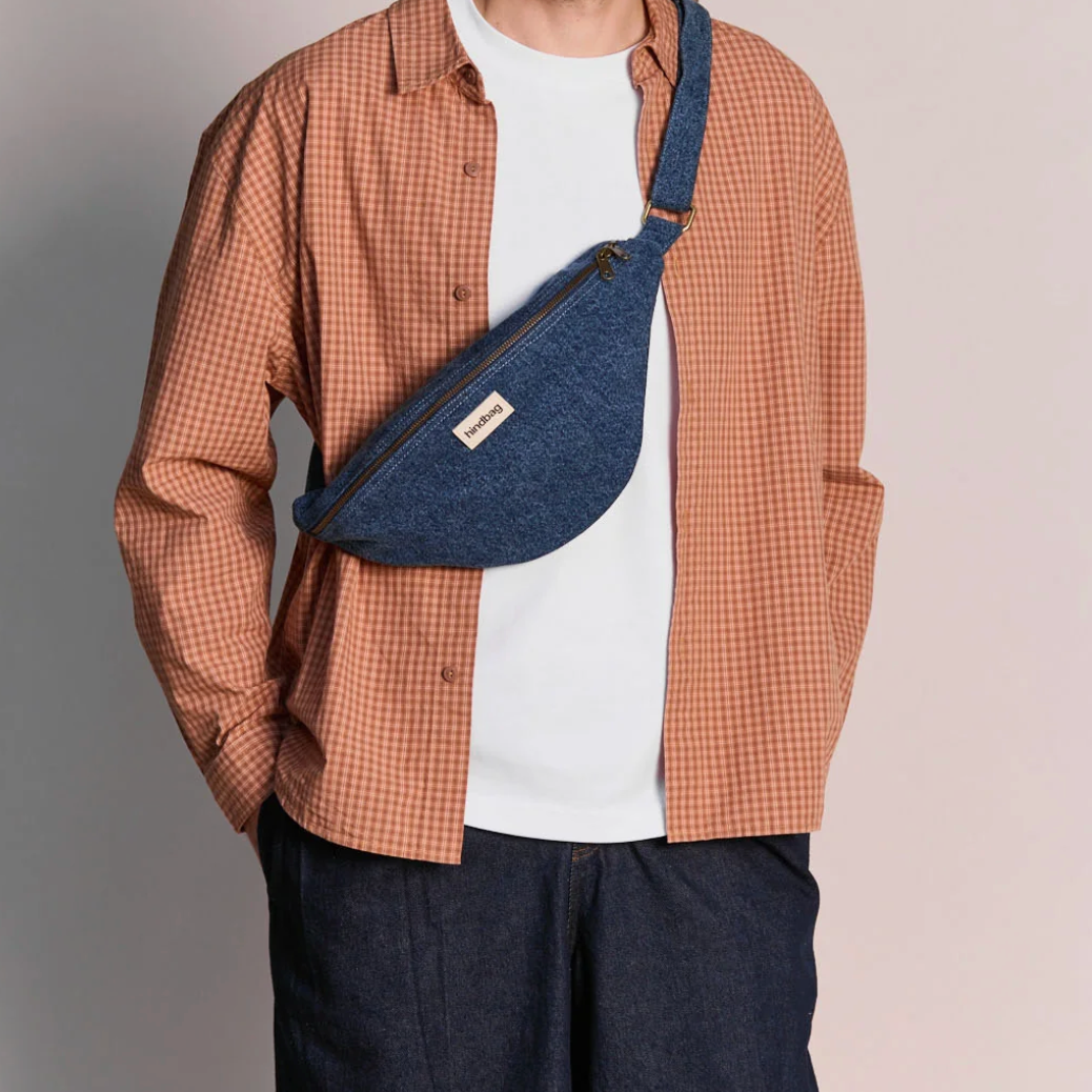 Sac bandoulière sasha denim bleu foncé