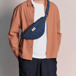 Sac bandoulière sasha denim bleu foncé