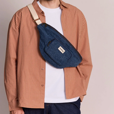 Sac bandoulière sofia denim bleu foncé