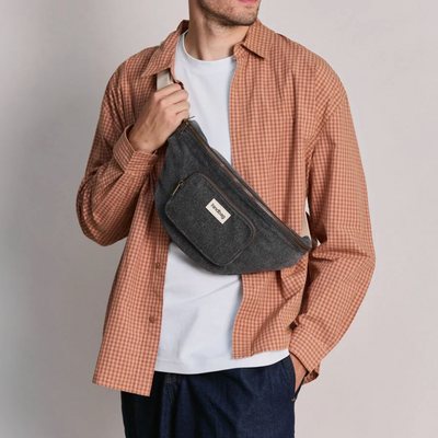 Sac bandoulière sofia denim gris foncé