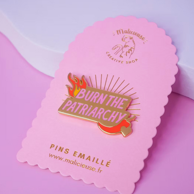 Pin's Burn the Patriarchy Limistic