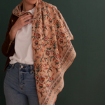 Grand foulard fleuri - Nesta Coton