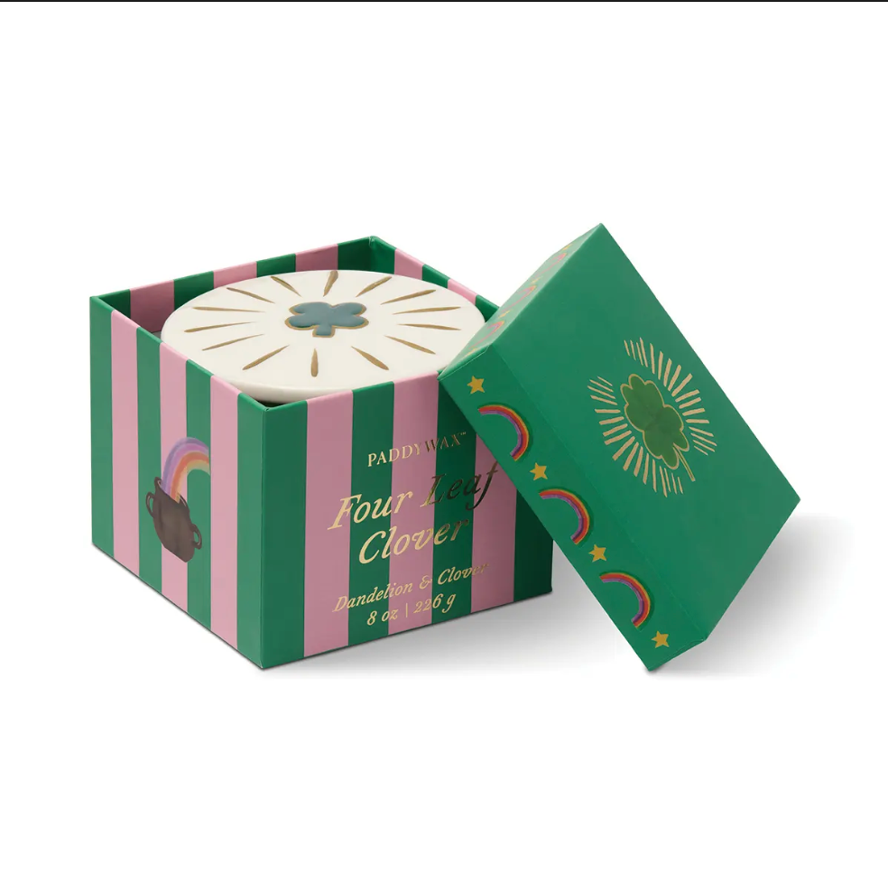 Bougie Charmed Trèfle à quatre feuilles vert 226 g – Pissenlit & Trèfle