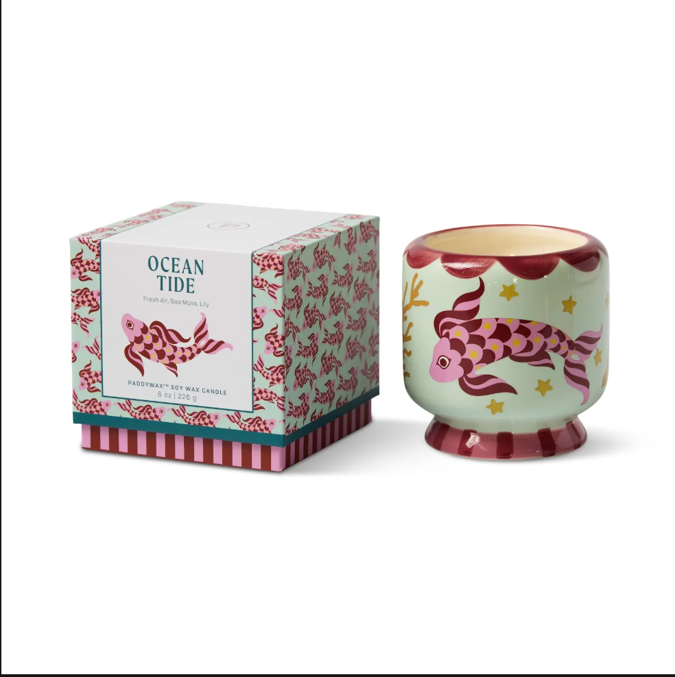 Bougie en céramique A Dopo Koi Fish 226 g – Sel marin & Sauge