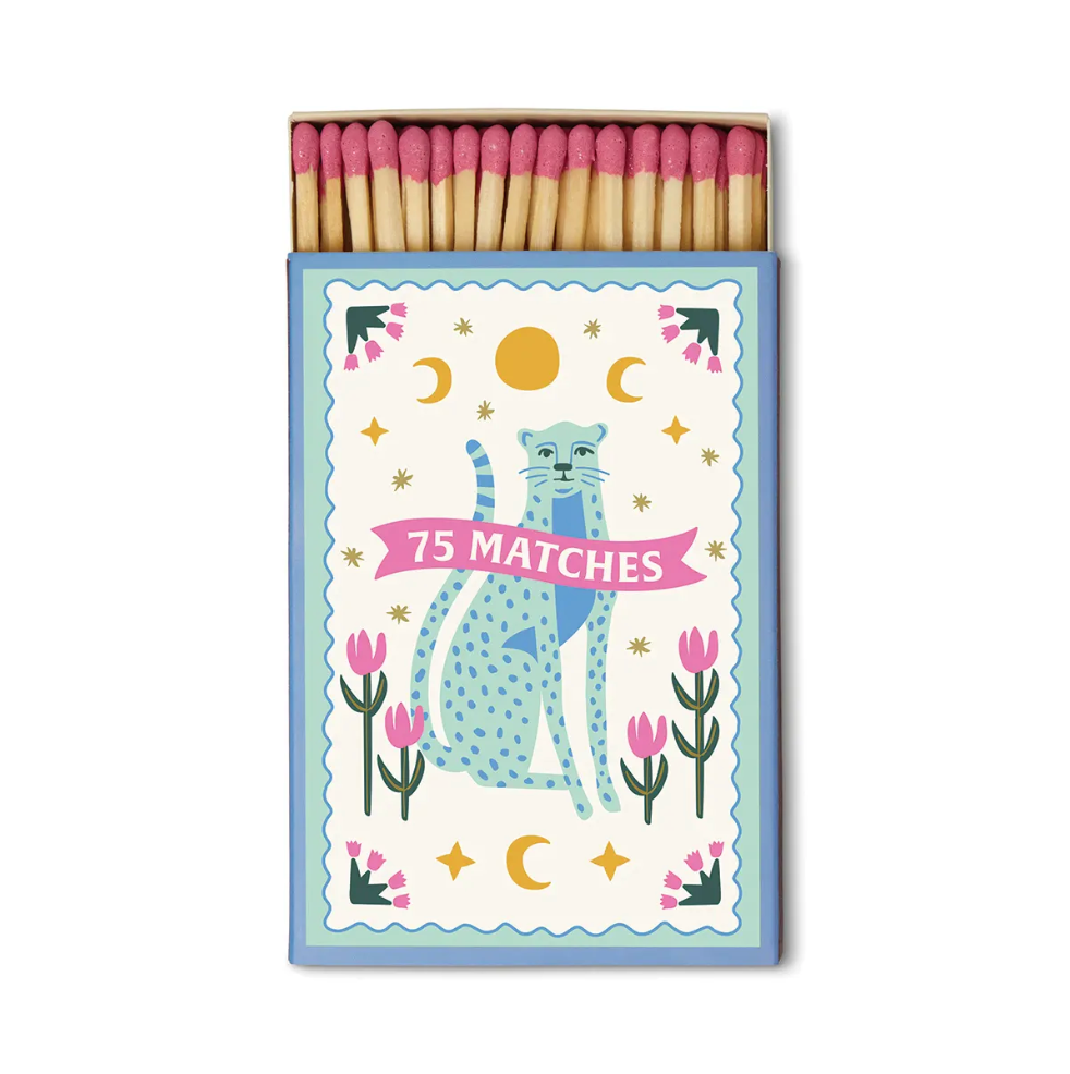 Allumettes A Dopo Blue Cheetahs (75 pièces) – Rose vif