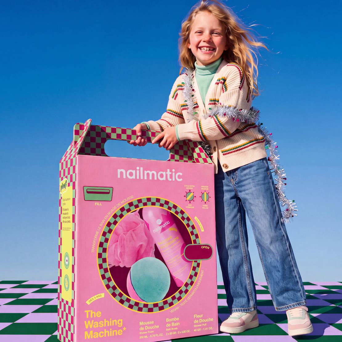 Coffret pink washing machine