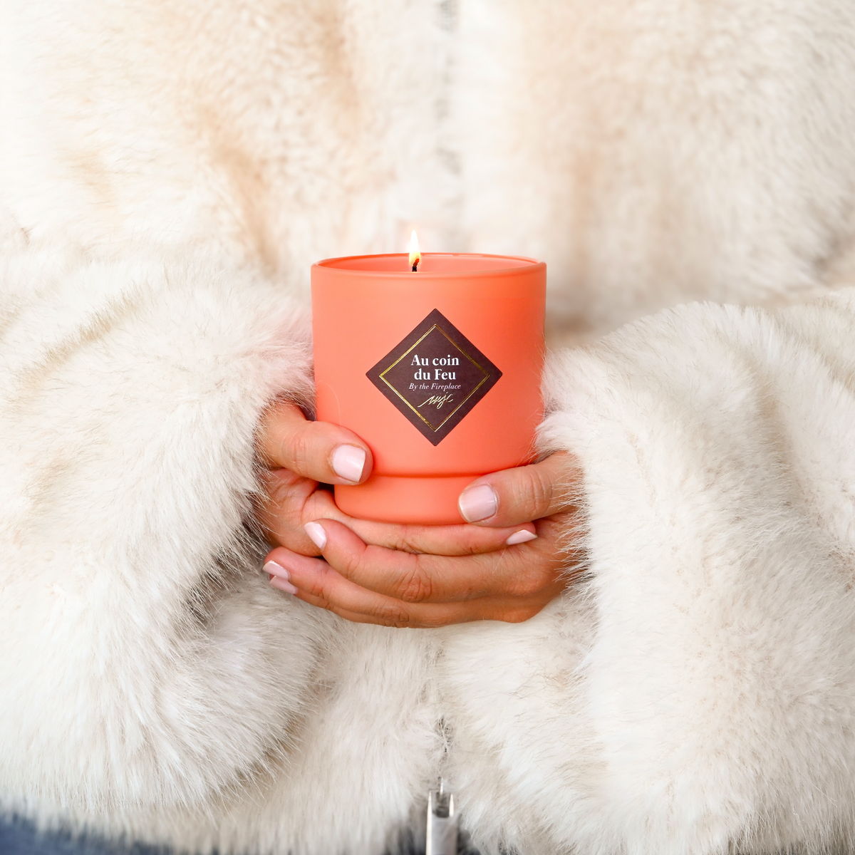 Bougie parfumée 180 g -  Au coin du feu