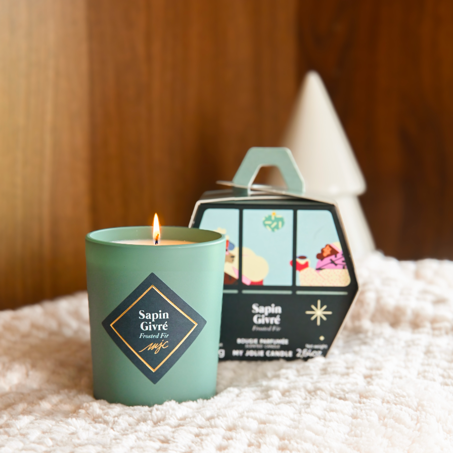 Bougie parfumée 75 gr - sapin