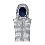 Capuche en doudoune - Argent et marine