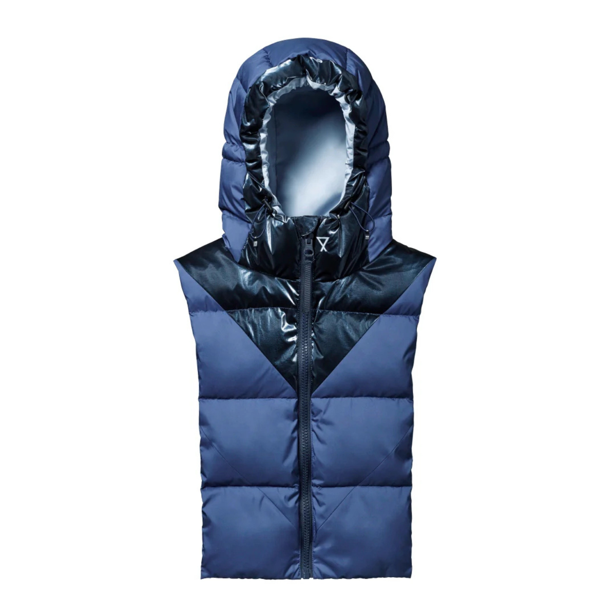 Capuche en doudoune - Bleu et bleu glacier