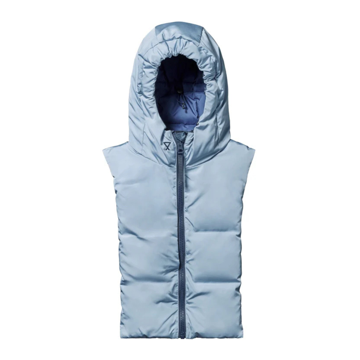 Capuche en doudoune - Bleu et bleu glacier