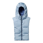 Capuche en doudoune - Bleu et bleu glacier